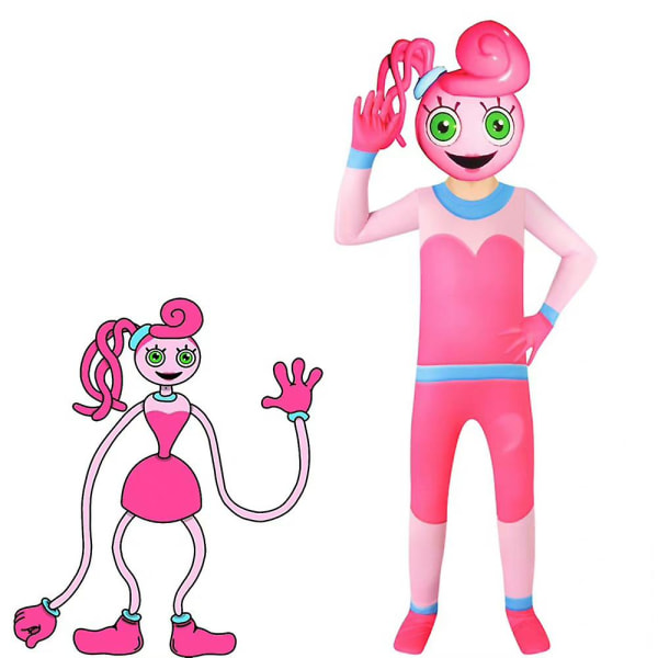 Poppy Playtime Mom Cosplay Jumpsuit Børnefest Lækkert kostume zy 5-6 Years