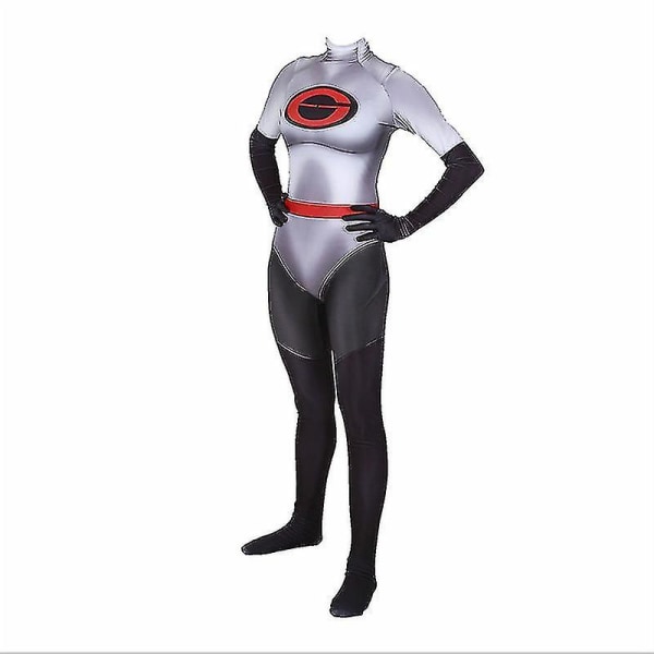 Voyd Cosplay The Incredibles 2 Cosplay för vuxna Barn, kvinnor - grey Adult XXL