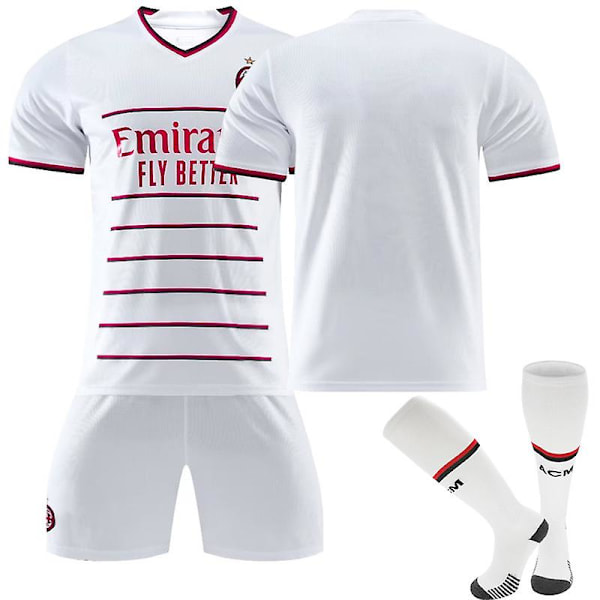Ac Milan Away Børn Fodboldtrøje til mænd Træningstrøjedragt 22/23 - Unnumbered XS