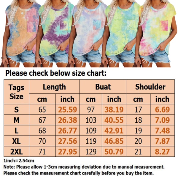 Kortermet T-skjorte for kvinner Uformell løs sommerferie . Pale Purple XL