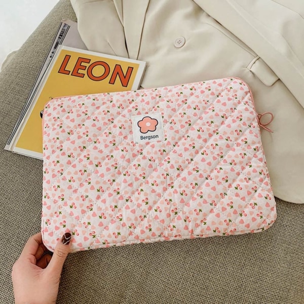 Laptop Sleeve Case Bag Liner Bag 14TOMMERS ROSA BLOMST ROSA BLOMST Y 14inchPink Flower