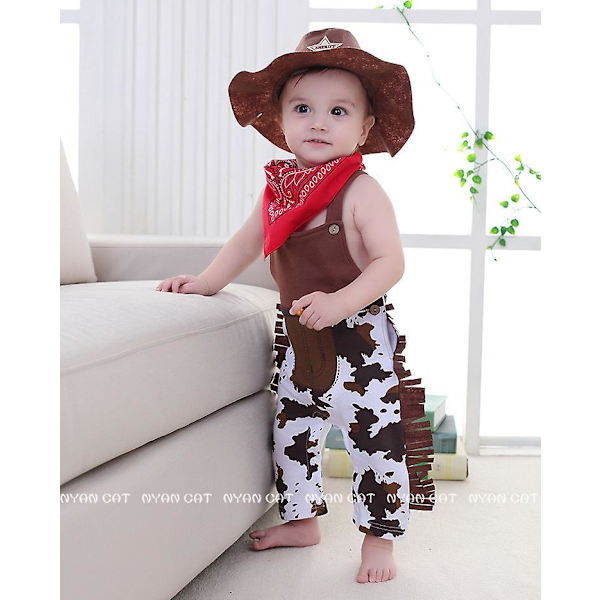 Lasten Cowboy-asu, Lasten Halloween Cowboy-asu Cosplay-tapahtuman pukeutuminen FPDM H 100