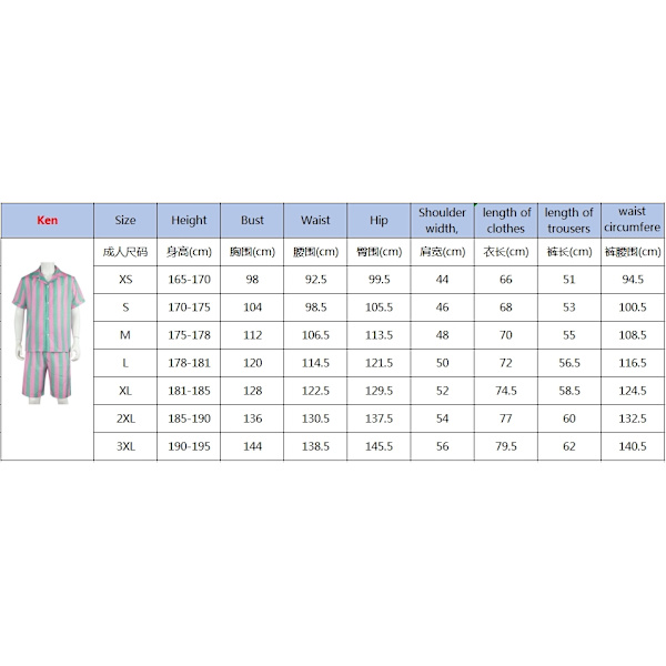Ken - Barbie - Kostume - Stribet jakkesæt - Cospay Haoween - MultiColor L