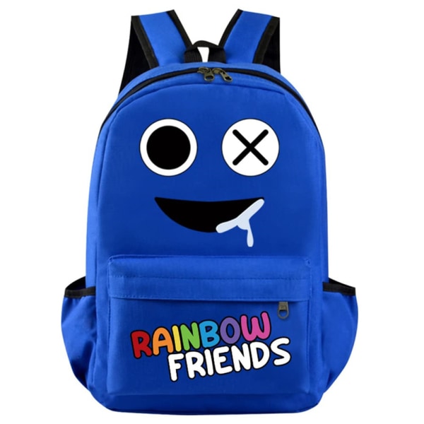 Rainbow Friends -reput Lasten koululaukkureppu, jossa suuri kapasiteetti Z X blue