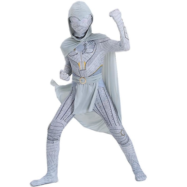 Moon Knight Kids Cosplay Kostyme Festkjole + Sjal + Belte 100cm m 170cm