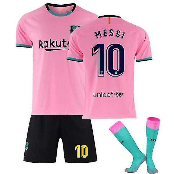 Barcelona Jersey 20-21 kotona ja vieraissa nro 10 Messi Game Uniform_1 CNMR XL