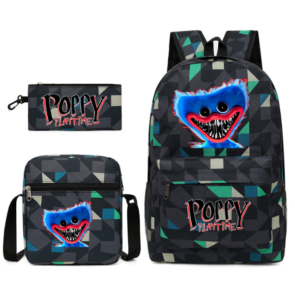 Poppy Playtime 3D Rygsæk/etui/messenger taske.