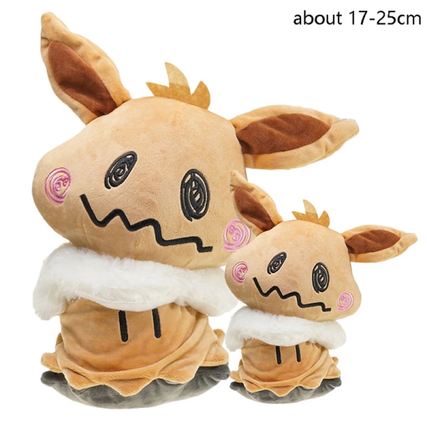 Ensimmäinen Mimikyu-pehmolelu Eevee-täytetty nukke Pokemoned Flareon Z D