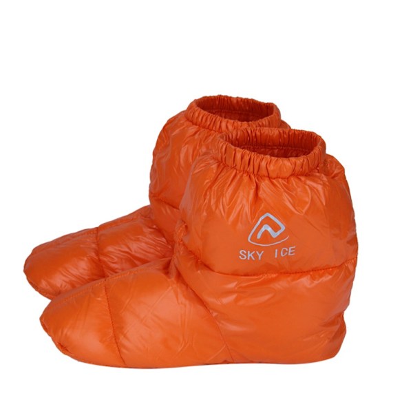 1 par Duck Down Booties Strumpor Klätterskoöverdrag ORANGE L orange orange L