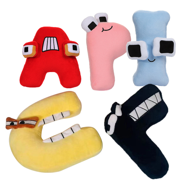 20M Alphabet Lore utstoppet dukke Dyr Myk plysjpute Toy Ho -1 Color C