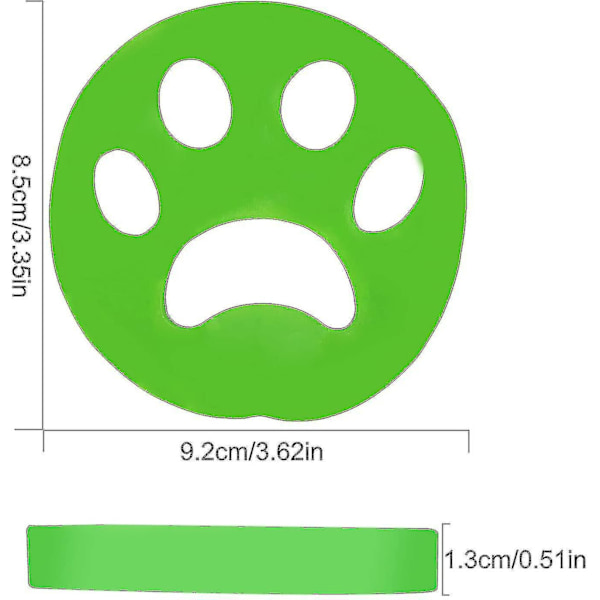 4 st Pet Hair Remover Tvättmaskin Hårrengöringsverktyg Återanvändbart för kläder, sängkläder, hundkatthår-26 CNMR