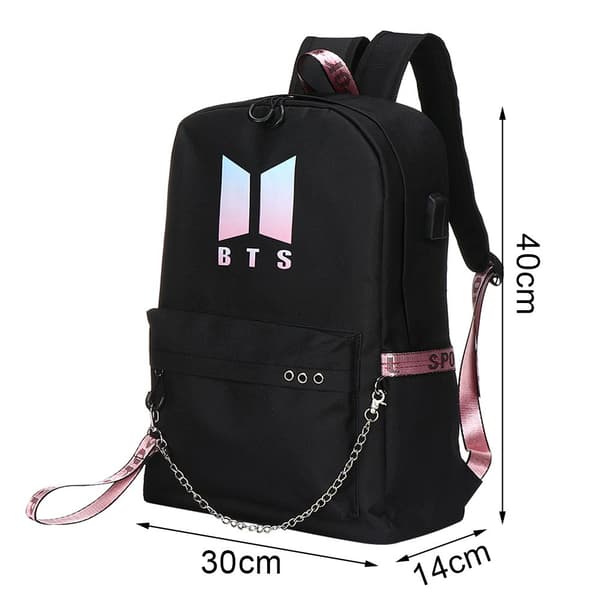 BTS BT21 Skolväska Kedja Ryggsäck Axelväskor Y