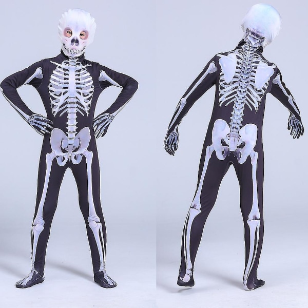 Halloween kostyme skjelettkostymer for barn og voksne - 110