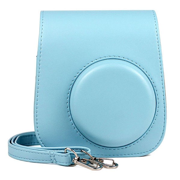 Etui Kamera Etui Taskeholder PU Læder til instax Mini 11 - Blue