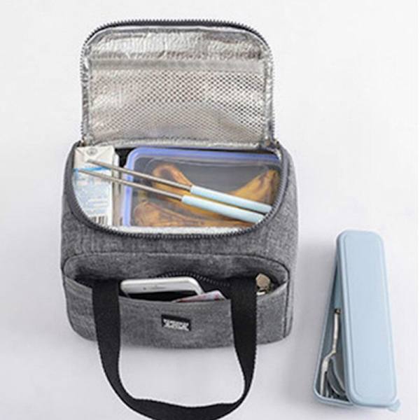 Kannettava Thermal Tote Cooler käsilaukku V light gray 24*14*17cm