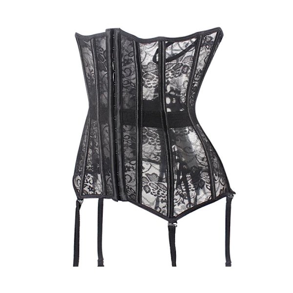 Mesh snørekorset ser sexet ud - black XL