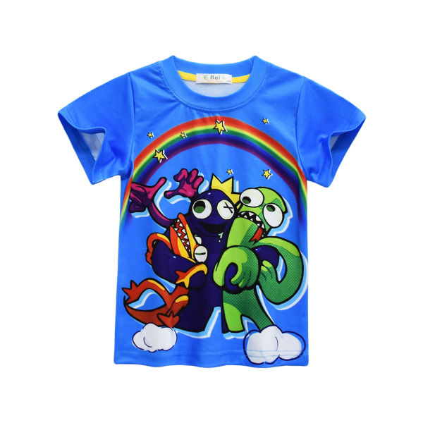 Roblox Rainbow Friends T-shirt arn kostume Rainbow Cosplay Top zy B