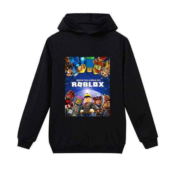 Vår Høst Roblox Barneklær Gutter Jenter Grafisk T-skjorte Tenåringer Hettegensere Hettegenser Topp Barneklær 2-16 år CNMR 170 15-16Y as show11