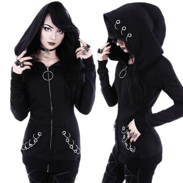 Casual hettegenser for kvinner V Black 3XL