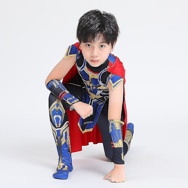 Thor Love And Thunder -lasten puku Halloween Cosplay -haalari XS 110