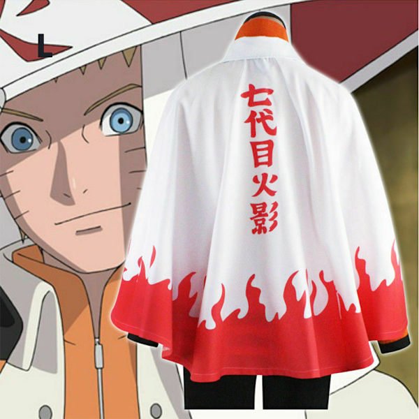 Naruto Shippuden Akatsuki Hokage Robe Kappa Coat Anime Cospay zy white l