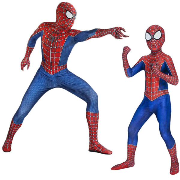 SpiderMan Cosplay Kostume Voksen Langt hjemmefra Raim Outfit Fest cm - 150