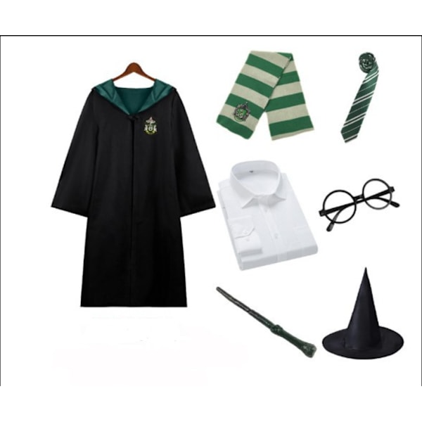 Harry Potter Cosplay Kostume Unisex Voksen/Børn Robe Coat. lytherin H Slytherin S