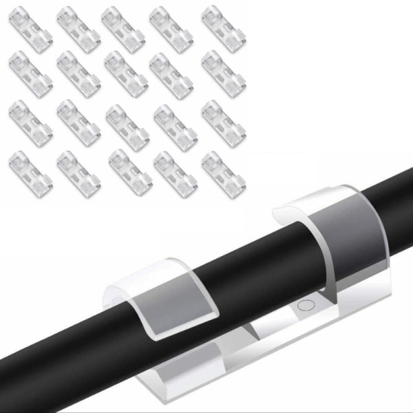 Kaapeliteline Smart - Läpinäkyvä ja itseliimautuva CNMR 40 Pack