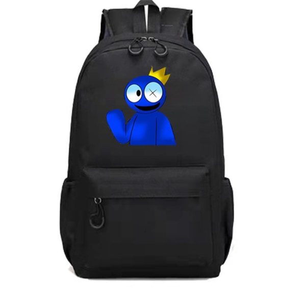 Rainbow Friends -reput Lasten koululaukkureppu, jossa suuri kapasiteetti Z X black