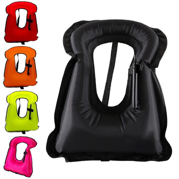 Kaesichildren's Float Oppblåsbar Svømmeredningsvest Water Safety Redningsvest CNMR Bright Red Kid