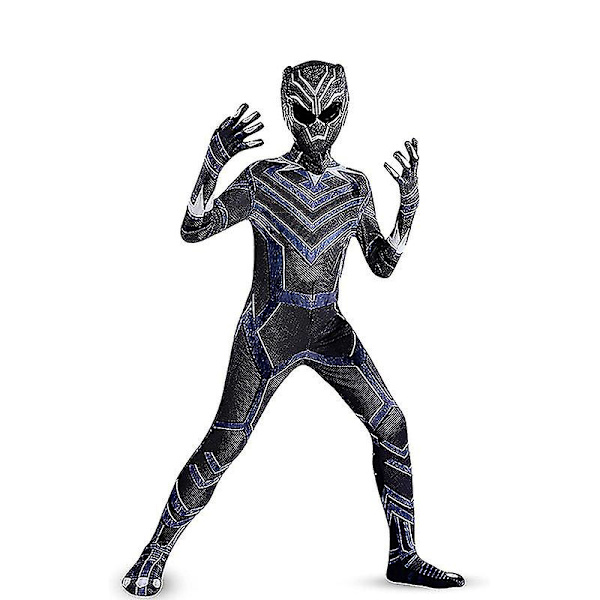 2023 New Black Panther Costume Marvel The Avengers Super Hero Cosplay Bodysuit Zentai Jumpsuit Halloween kostumer til børn Voksen H_a CNMR Style 2 100