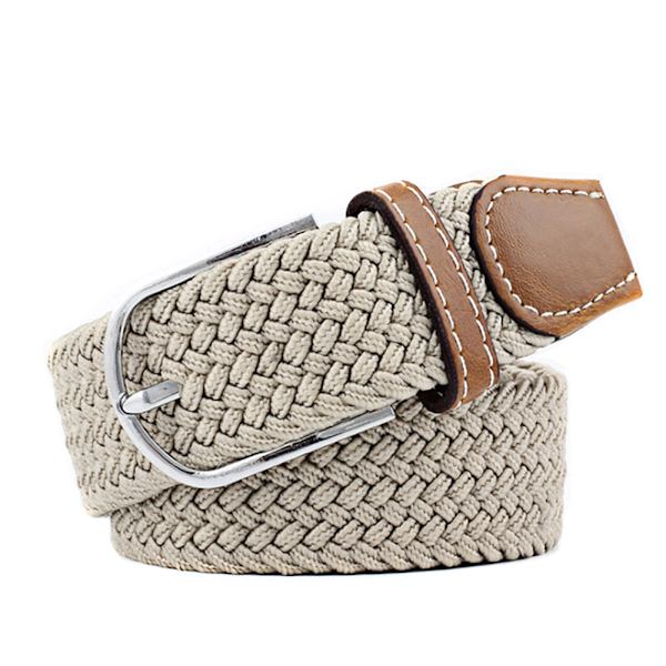 Belte lerret stoff 26 farger str W26 - W36 sash klær - CNMR 11 Beige one size