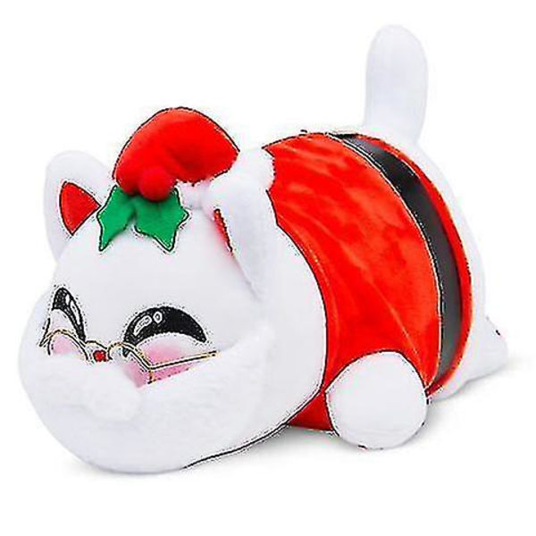 Søt katteplysj smultring katteplysj Kawaii katteplysj egnet til barnejule Bursdagsgave 25cm-r CNMR Christmas Cat