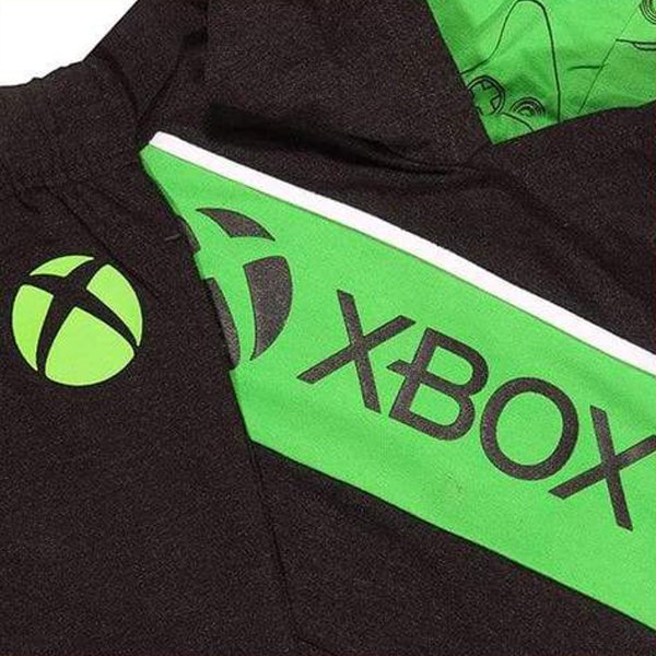 X-Box Boys Logo hoodie och joggingbyxor Set 6-7 år svart/grön K Black/Green 6-7 Years