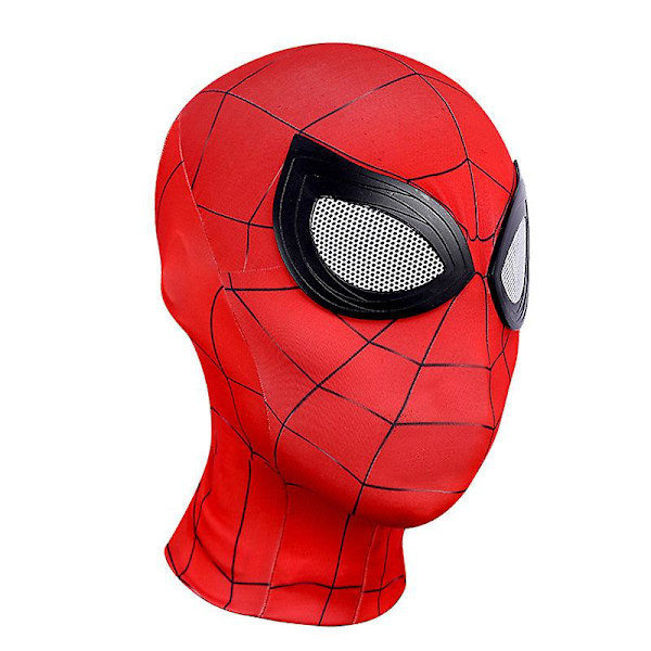 Svart Mj Spiderman Mask Huvudbonader Cosplay Scenrekvisita-vuxen röd Z red