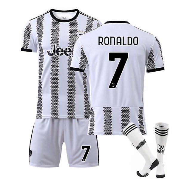 Ny 22-23 Juventus F.C. Fodboldsæt Fodboldtrøje V RONALDO 7 L