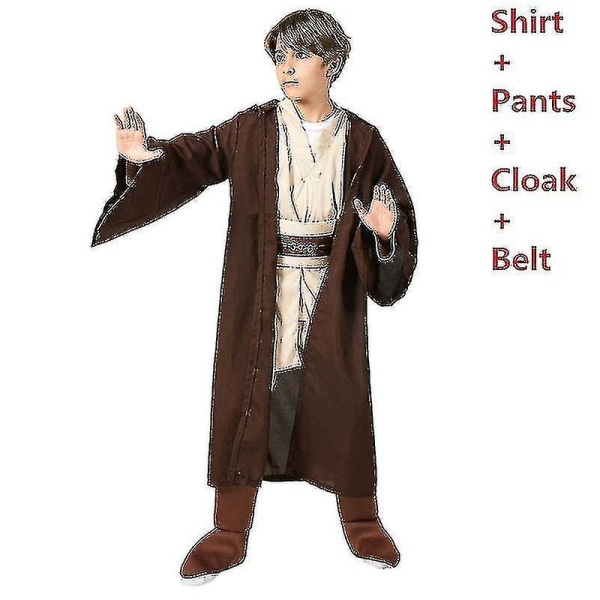 Jedi Warrior komplet sæt Cosplay kostume til børn CNMR L