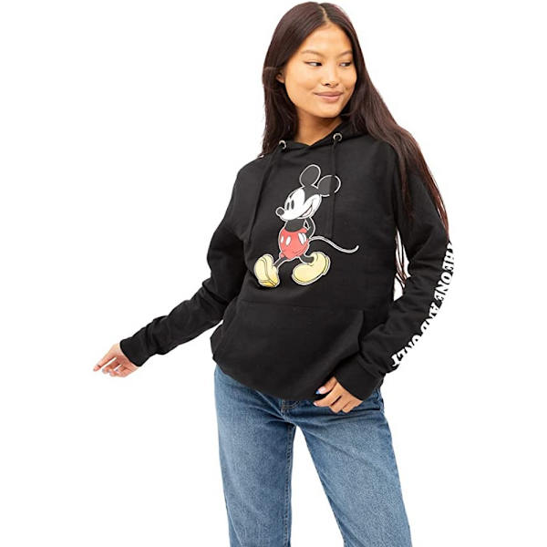 Disney Womens/Adies The One And Only Mickey Mouse hættetrøje Bla Z Black L