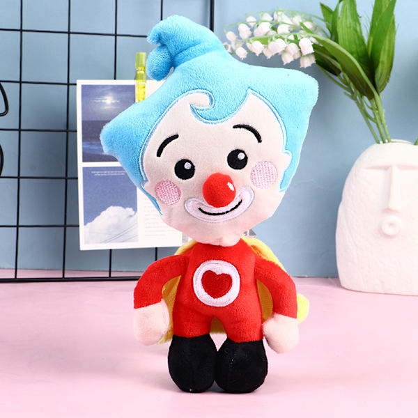 Plim Plim Clown plysjlekedukke Kawaii utstoppet plysjlekedukke -1