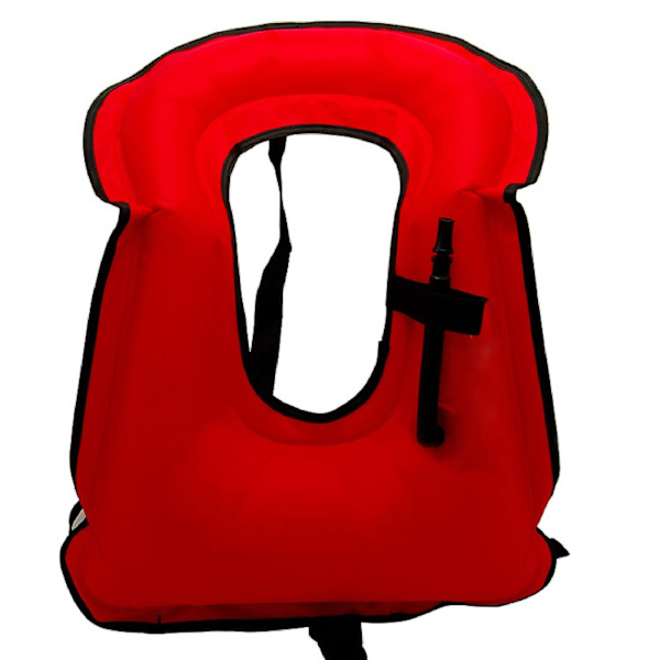 Kaesichildren s Float Uppblåsbar simlivväst Vattensäkerhetsräddningsjacka CNMR Bright Red Kid