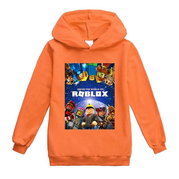 Vår Høst Roblox Barneklær Gutter Jenter Grafisk T-skjorte Tenåringer Hettegensere Hettegenser Topp Barneklær 2-16 år CNMR 120 5-6Y as show5