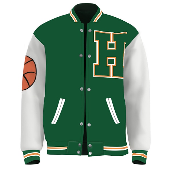 Stranger Things 4 Lucas Sinclair Hawkins Letter H Print takki - XL
