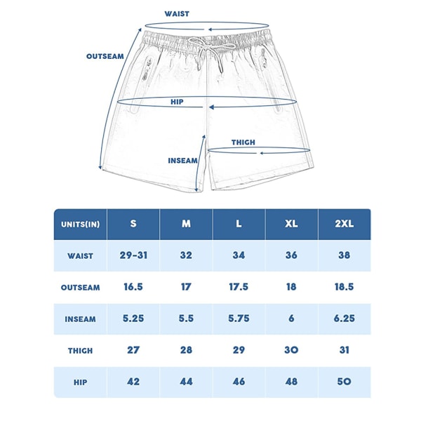 Sorte shorts lynlåslomme herre strandshorts Vandtætte Hurtigtørrende. M