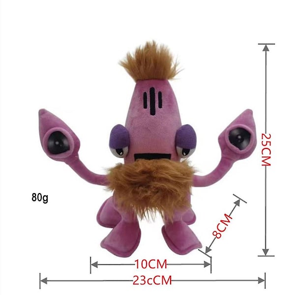 My Singing Monsters Wubbox Plyschleksak Barn Plyschleksak för barn Barnpresent CNMR Pink squid