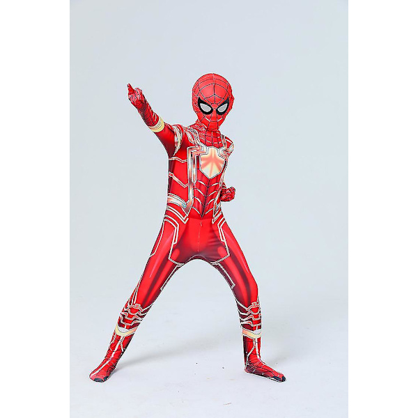 Golden Steel Spider Onesie aikuisten lasten Halloween-asu - 180