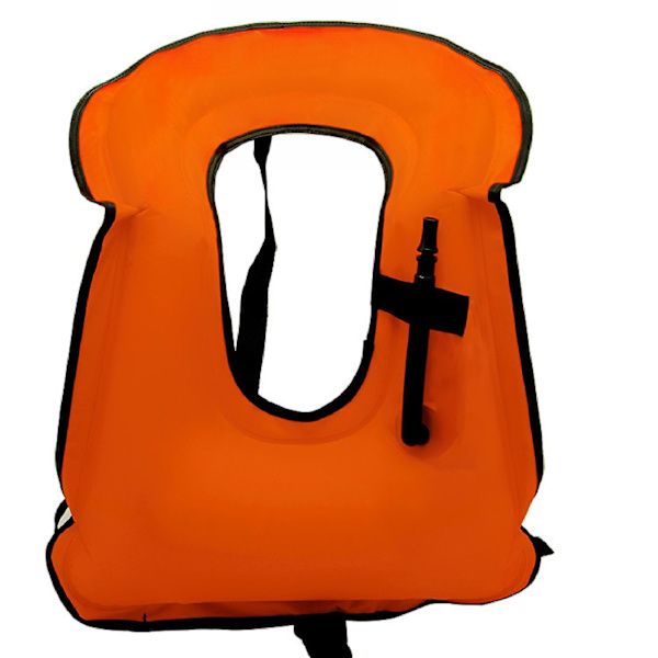 Kaesichildren s Float Uppblåsbar simlivväst Vattensäkerhetsräddningsjacka CNMR Orange Kid