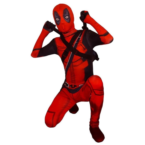 Deadpool Superhjälte Halloween Party Cosplay Kostym Z 170*180cm