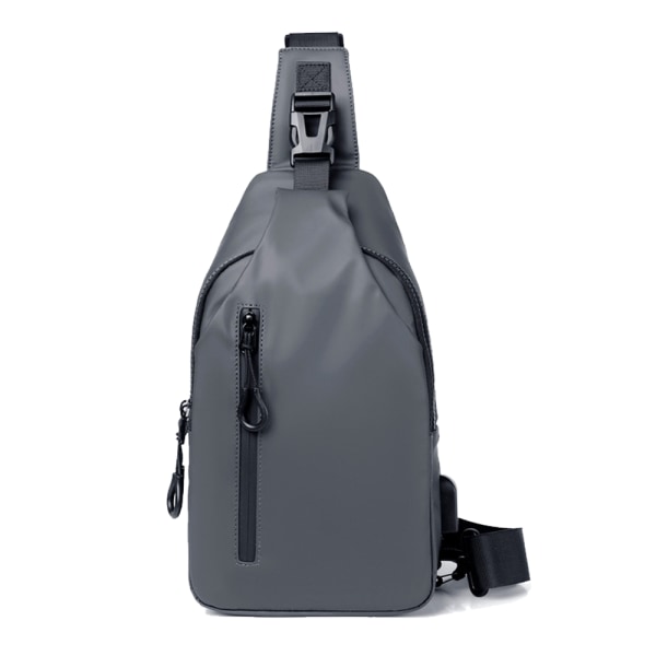 Crossbody Sling -reppu Sling Bag Travel Vaellusrintalaukku H grey