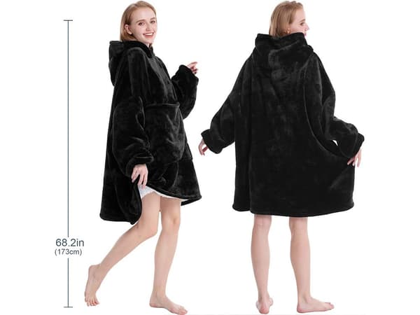 Snuggie Oversized -hupparipeitto hupulla Z black
