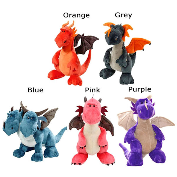 35CM Dinosaur Plysj Leker Dyr Utstoppede Dukker Grå Y gray
